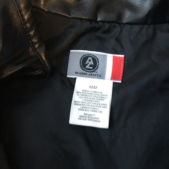 Black Leather Statement Vest - Picture 3 of 5